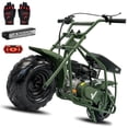 thumbnail image 1 of Max Package 99cc Gas 4-Stroke Mini Bike for Teens 13+, Pull Start, Rear Disc Brake, All-Terrain Tires, Up to 28 MPH, 220 lb Capacity, Includes Goggles & Neck Gaiter & Gloves & Headlight, 1 of 6