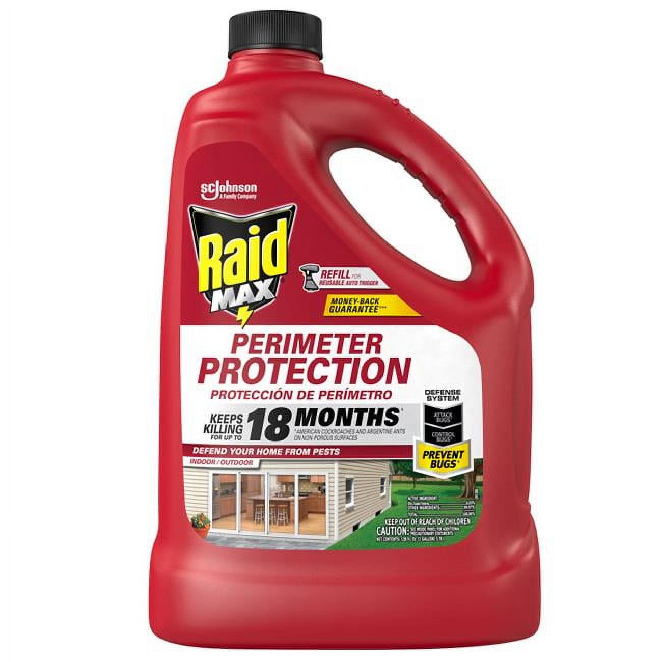 Max Perimeter Protection 128 oz Raid Max Liquid Insect Barrier