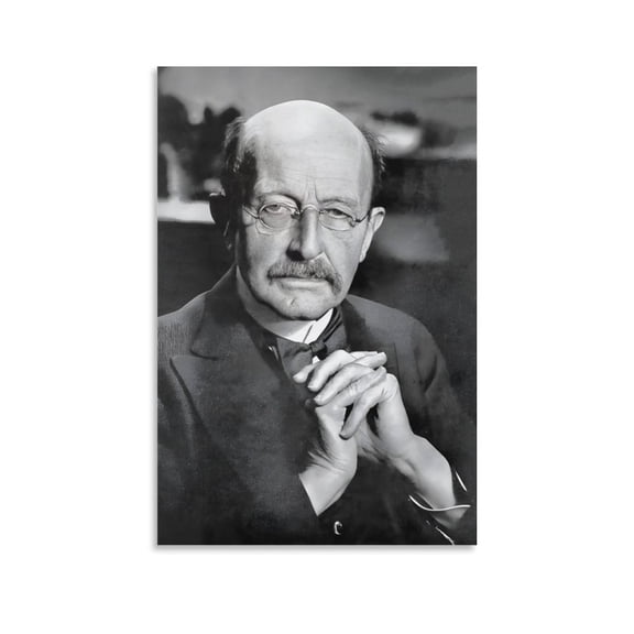 Max Planck Poster Wall Art Picture Painting Poster Canvas Print Posters Artworks Bedroom Living Room Decor 08x12inch(20x30cm)