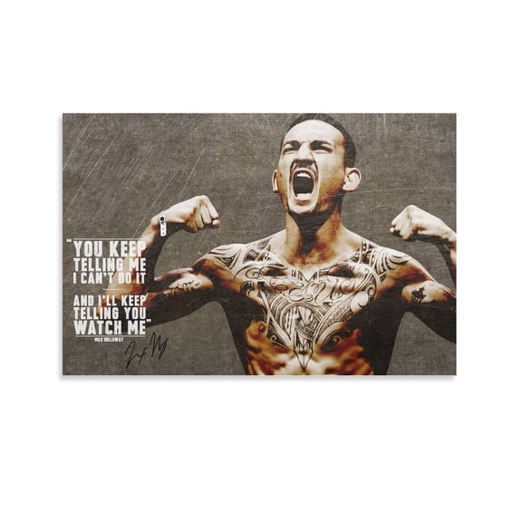 Max Poster Holloway Boxing Professional Boxer Poster (27) Artworks Canvas Poster Room Aesthetic Wall Art Prints Home Modern Decor Gifts 16x24inch(40x60cm)