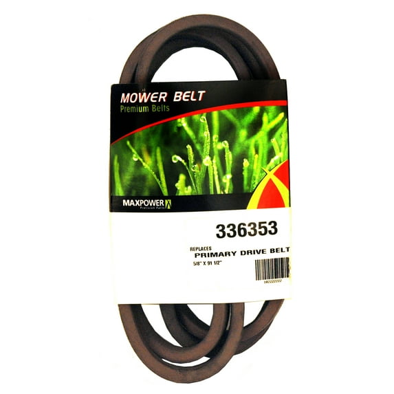 Max Power 336353 Primary Drive Belt (5/8" x 91-1/2") for MTD, Bolens, Cub Cadet, and Troy Bilt Replaces OEM # 754-0467,754-0467A,954-0467,954-0467A,754-0467,754-0467A,954-0467,954-0467A & Many More