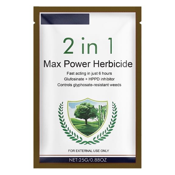 Max Power Root-Destroying Herbicide 25g, Glufosinate HPPD Combination Specifically for Glyphosate-Tolerant Weed Infestations