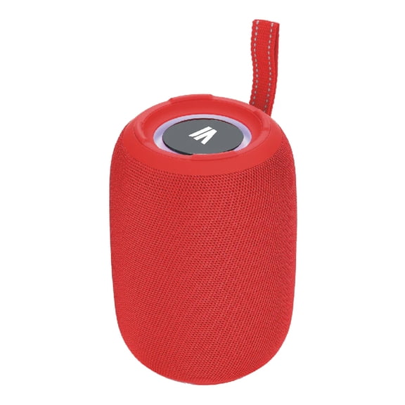 Max Power MPD395 Pulse Boom Portable Bluetooth Speaker with Heavy Bass, Red