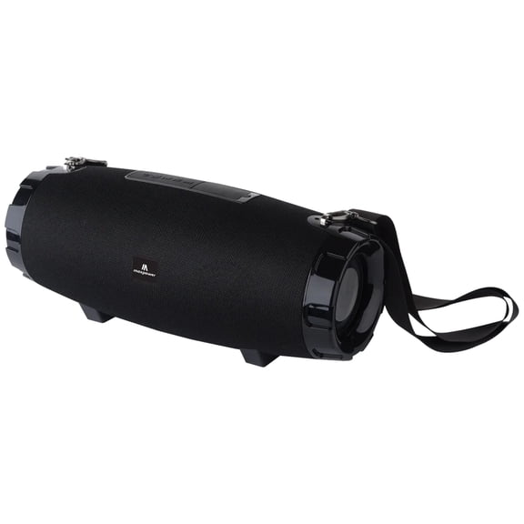 Max Power MPD526 Cyclone 2.0 Rechargeable Bluetooth Speaker with Carry Strap, Black