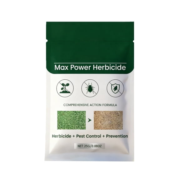Max Power Weed Killer Herbicide Powder 25g, Multi-Function Weed Removal, Pest Control & Long-Term Prevention, Fast Acting Grass Weed Eliminator for Lawn Patio Driveway Garden Weeds