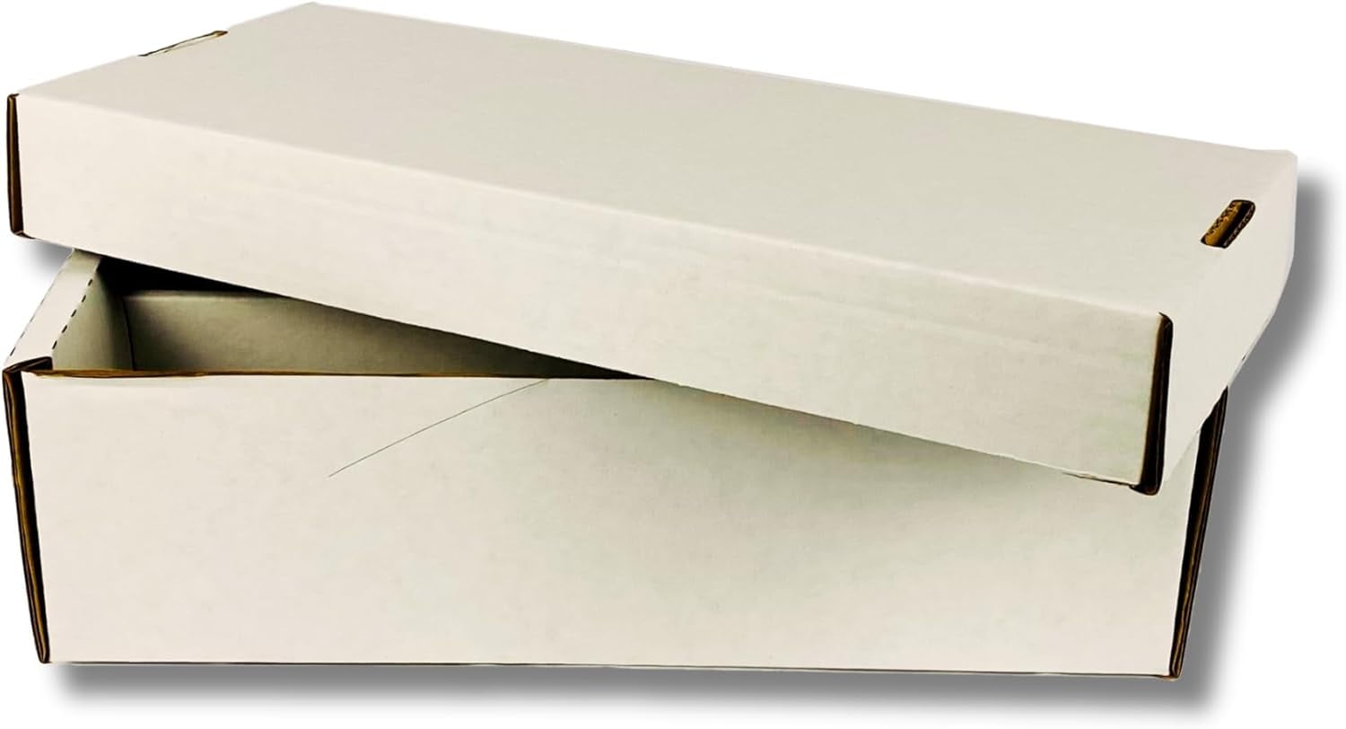 Max Protection (10) Shoe Box Card Storage - Durable 2 Row Toploader ...