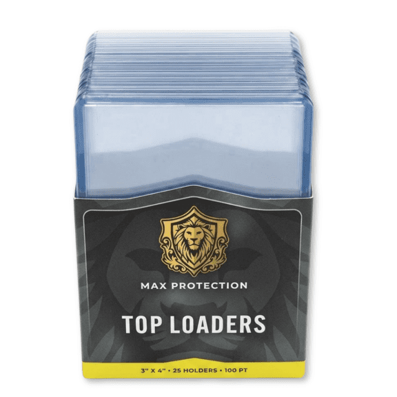 Max Protection 100pt Trading Card Toploaders - Hard Plastic Card Protectors for Sports, Baseball, and Collectible Cards (250 Pack)
