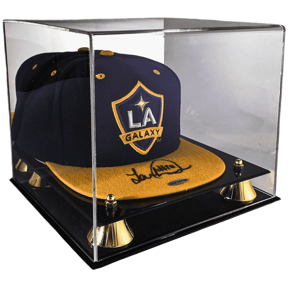 Max Protection Baseball Hat Display Case with 3/16" UV Protected Acrylic - Premium Cap Display with Mirrored Back for Collectors - Dustproof Baseball Cap Storage