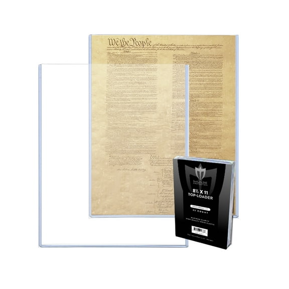 Max Protection Durable Plastic Sleeves Paper Sheet Protector, Letter Size, Clear, 8.5" x 11"