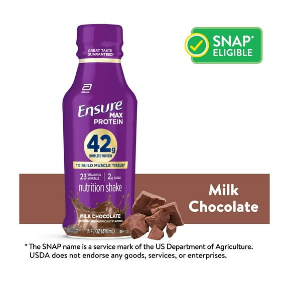 Ensure Max Protein Shake, 42g High Protein, Milk Chocolate, 14 fl oz