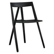 Commercial Seating Products Milan Resin Polypropylene Stackable Event Chair - Black-Color:Black,Quantity:1