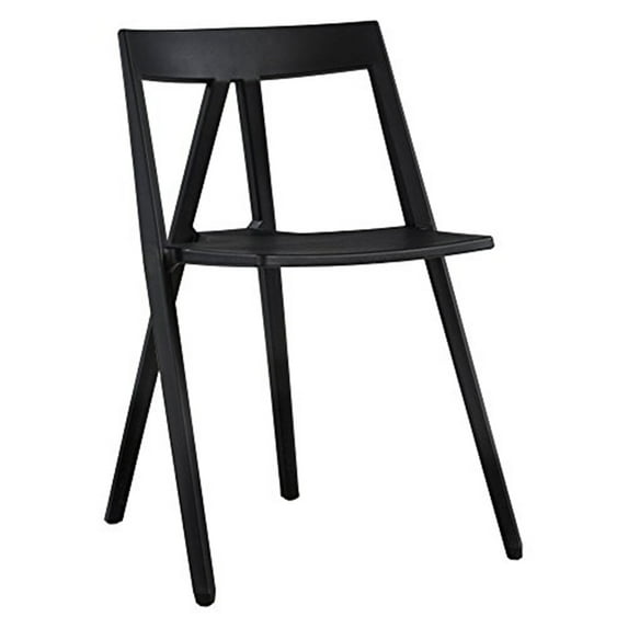 Commercial Seating Products Milan Resin Polypropylene Stackable Event Chair - Black-Color:Black,Quantity:1