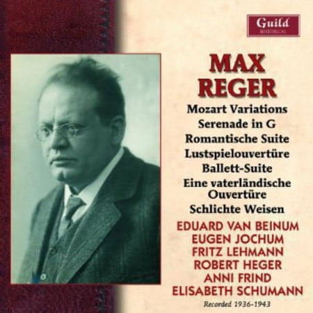 Max Reger - Recordings 1936-1943 - Music & Performance - CD