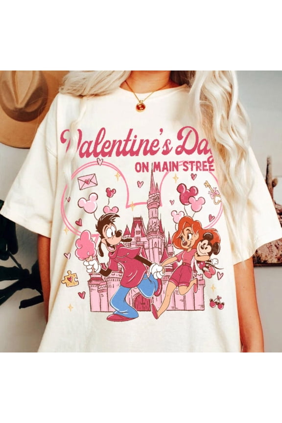 Max Roxanne Valentine Main Street Disneyland Trip 2026 T-Shirt All size S-3XL