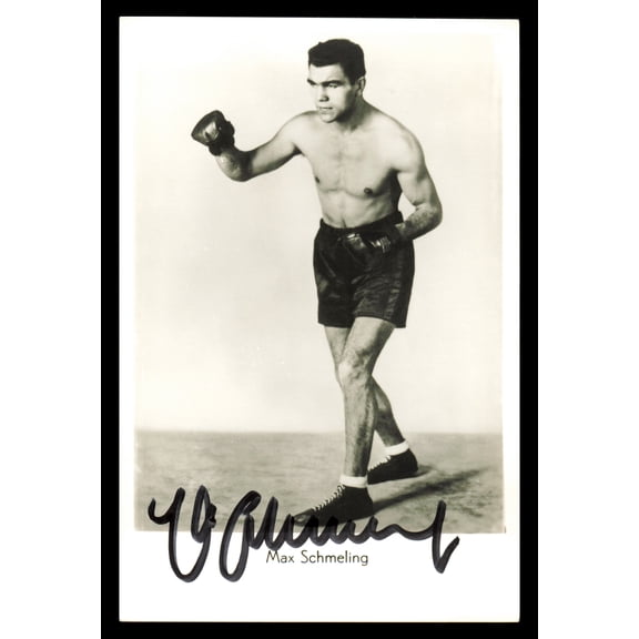 Max Schmeling Autographed 3.5x5.5 Photo SKU #240754