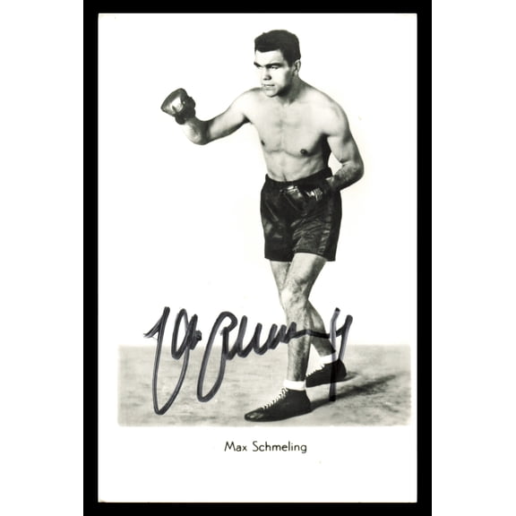 Max Schmeling Autographed 3.5x5.5 Photo SKU #240755