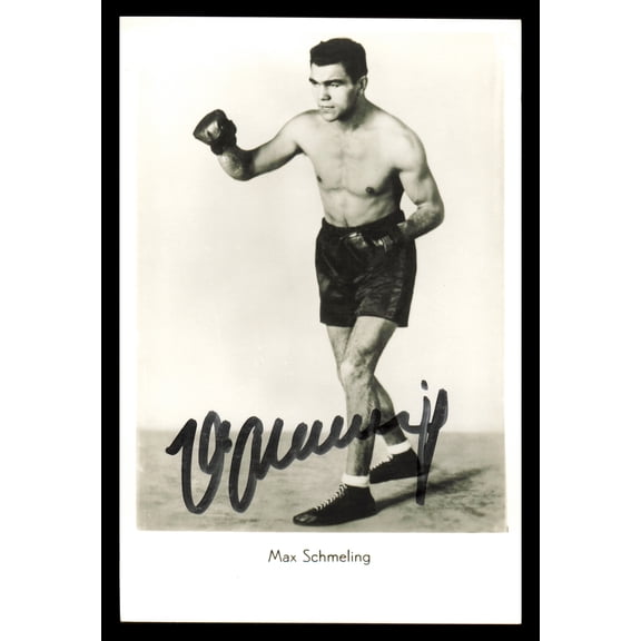Max Schmeling Autographed 3.5x5.5 Photo SKU #240758