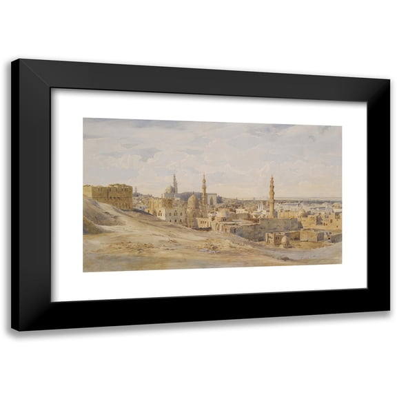 Max Schmidt 24x16 Black Modern Framed Museum Art Print Titled - Cairo (1844)