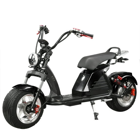 Max Speed 43MPH Max Load 550IBS City Coco Fat tire electric scooter 4000W Motor Black