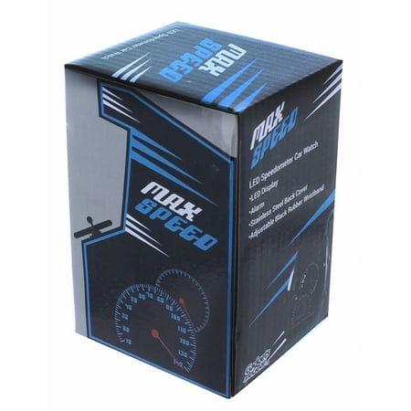 Max Speed LED Car Speedometer Wrist Watch