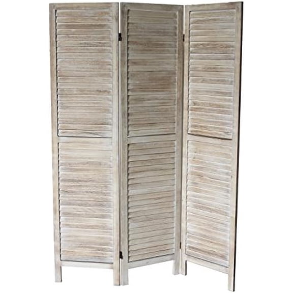 Max Standard 3-Panel Room Divider, Natural$$Home Decor, Kitchen, & Other