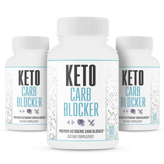 Max Strength Keto Carb Blocker 1200mg Block the Absorption of Carbs Minimize Cheat Meals & Maintain Ketosis for Men & Women - Made in USA 3 Pack
