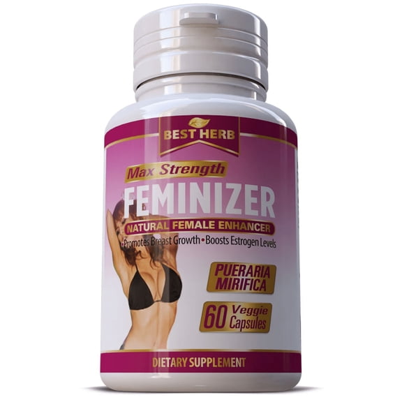 Max Strength Natural Female Chest Supplement Capsules 60 Count