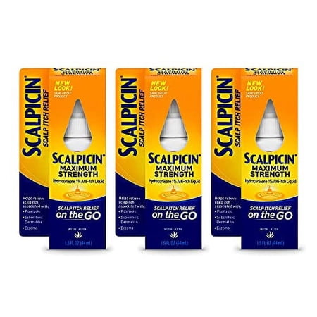Max Strength Scalp Itch Treatment, 1.5 Oz(Pack Of 3)