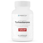 Max Strength Turkesterone 1200mg per Serving - Enhanced with Hydroxypropyl-Beta-Cyclodextrin Complex Similar to Ecdysterone (Ajuga Turkestanica Extract 10% Standardized) - 45 Servings