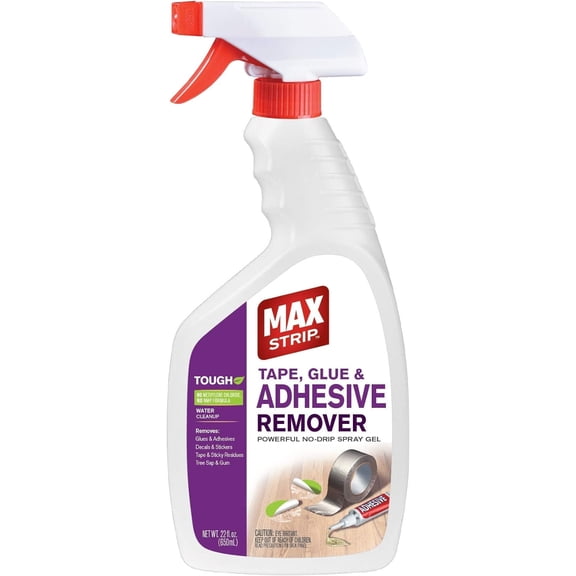 Max Strip Tape, Glue & Adhesive Remover 22oz