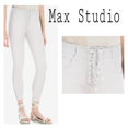 thumbnail image 1 of Max Studio London Women's Therese Denim Jeans, White, 26, 1 of 2