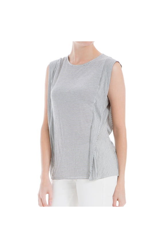 London Womens Flutter Knit Blouse, Black, Small