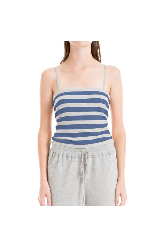 London Womens Lace Up Knit Blouse, Grey, Small