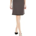 thumbnail image 1 of Max Studio London Womens Pull-On A-line Skirt, Brown, X-Small, 1 of 2