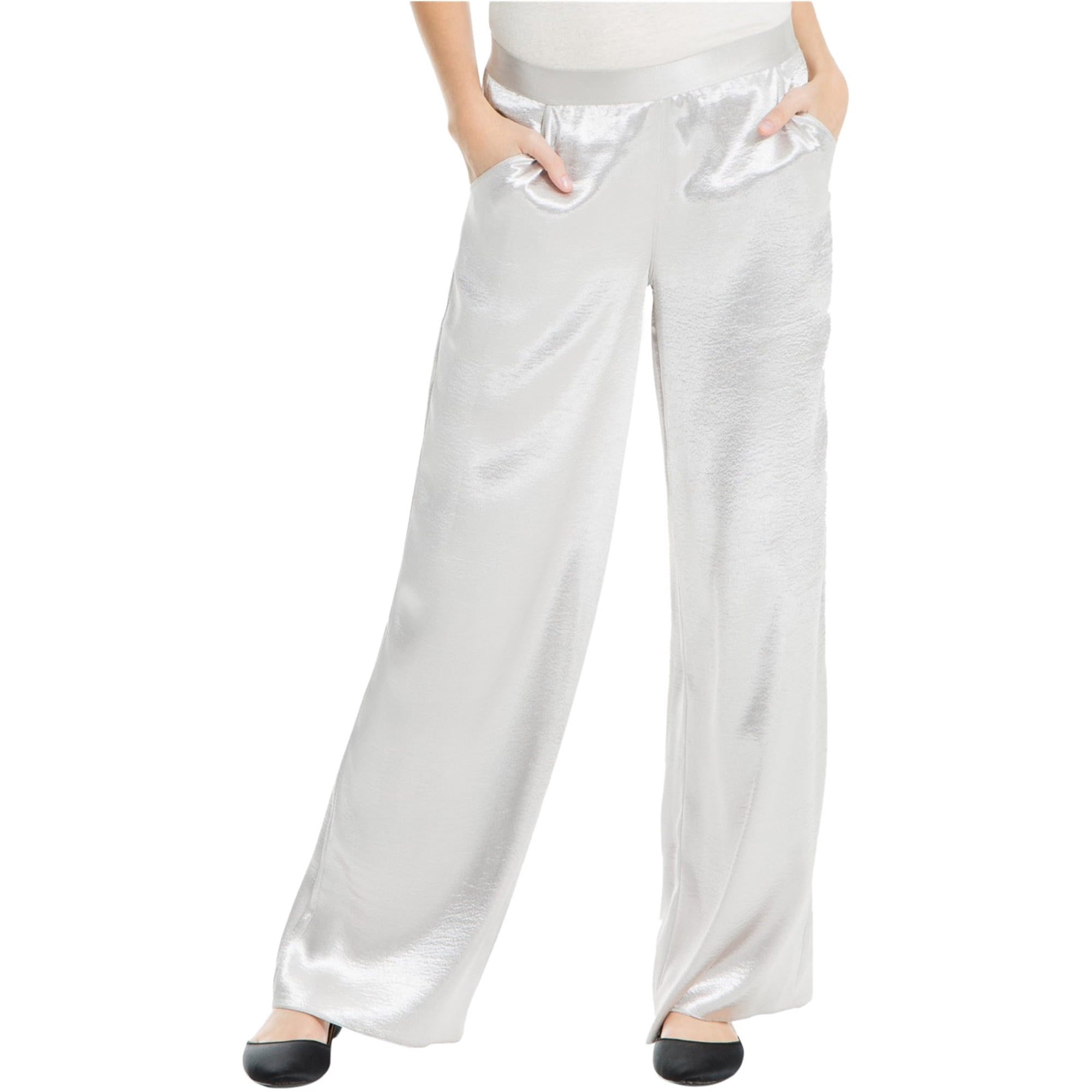 すーママ　meer. MAT SATIN RELAXPANTS/WHT すーママ meer. MAT SATIN RELAXPANTS/WHT MEER. MAT SATIN