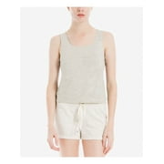 Max Studio London Womens Solid Tank Top, Grey, X-Small