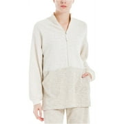 Max Studio London Womens Zip Front Knit Sweater