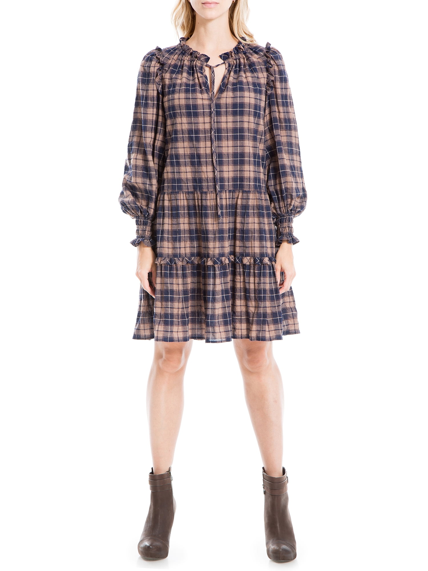 Max studio shop plaid dress