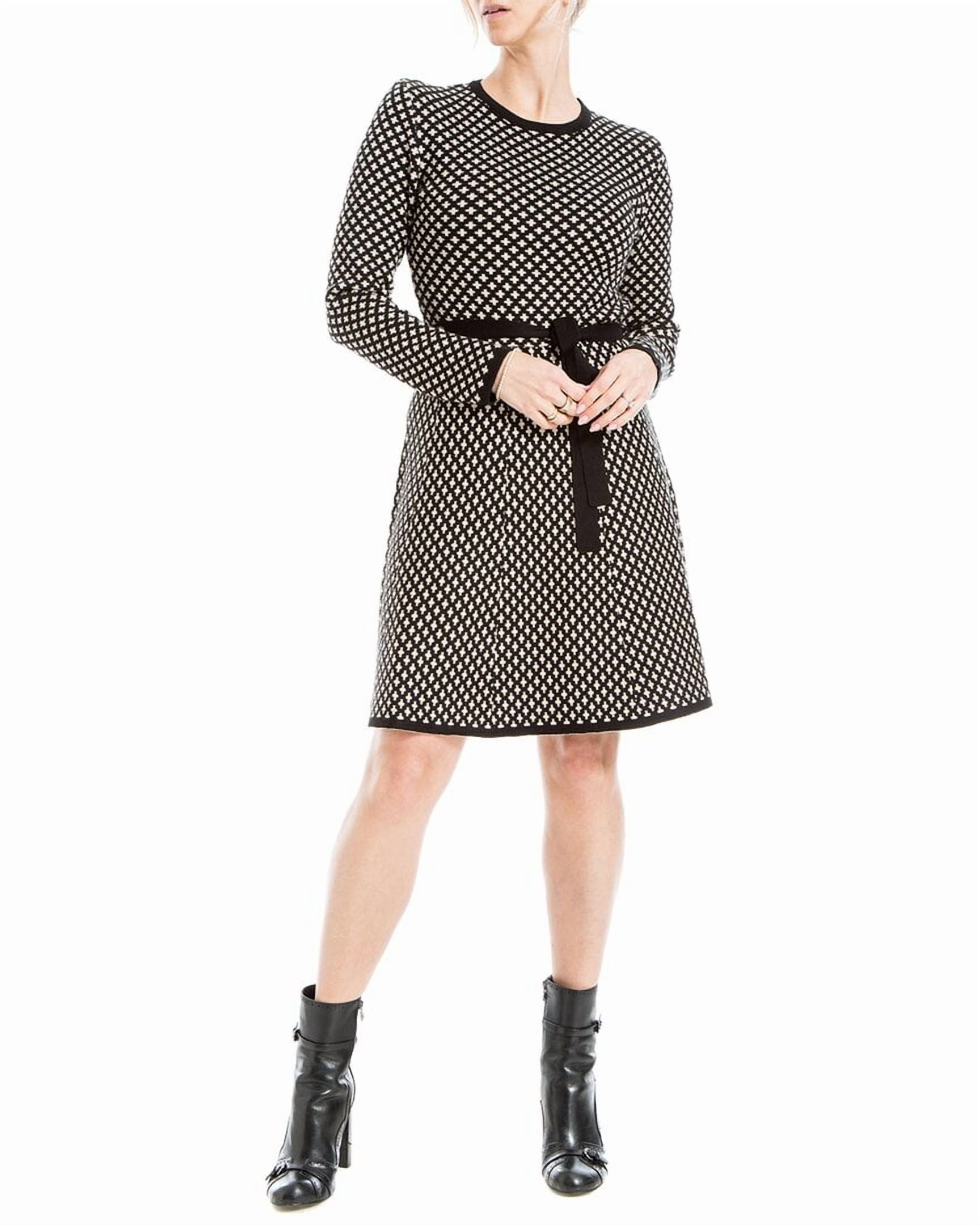knit plus size dress Plus Size 3/4 Sleeve V-Neck Knit Dress