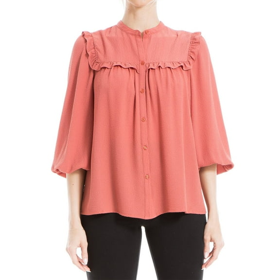 Max Studio womens  Blouse, s, Tan