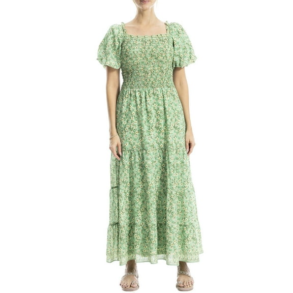 Max Studio womens  Bubble Sleeve Square Neck Dress, xs