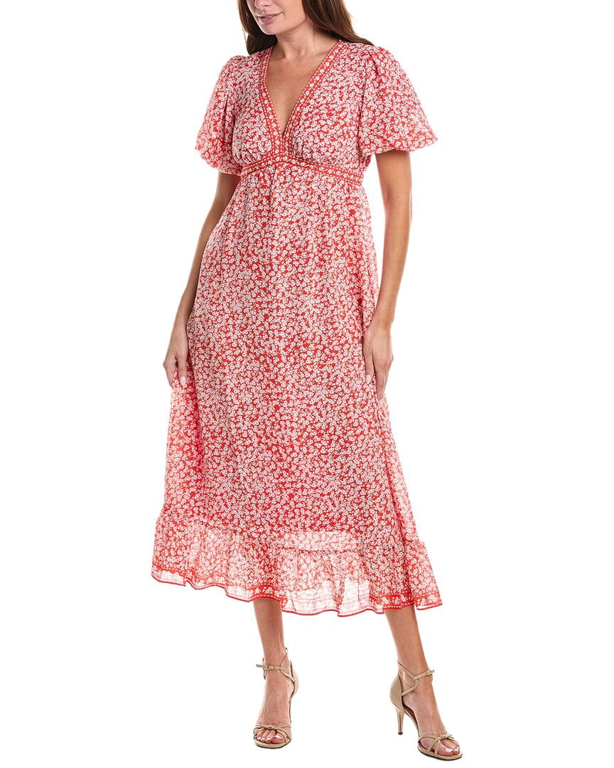 max studio v-neck empire waist dress MAX STUDIO V-neck Tiered Empire Waist Maxi Dress