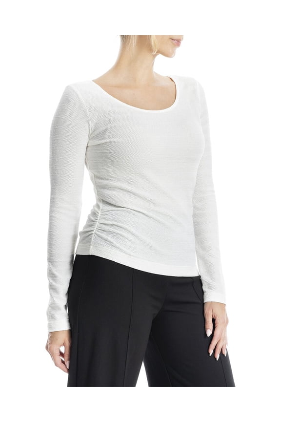 womens  Crewneck Top, s, Cream
