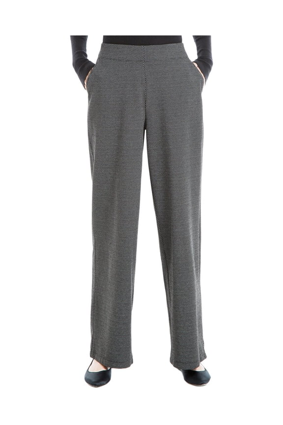 womens Double Knit Easy Leg Trouser, xs, Black