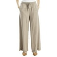 thumbnail image 1 of Max Studio womens  Drawstring Linen Pant, XL, 1 of 3