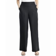 Max Studio womens Easy Leg Linen-Blend Pant, xs, Black