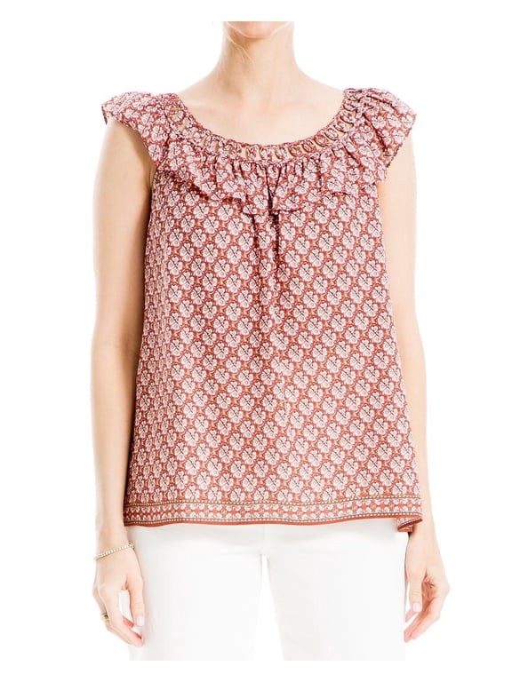 womens Flutter Sleeve Top, xs
