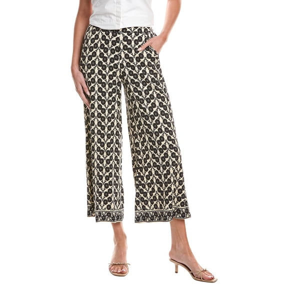 Max Studio womens Pull-On Crop Wide Leg Pant, m