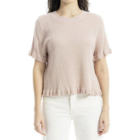 Max Studio womens Ruffle Hem Sweater, xs