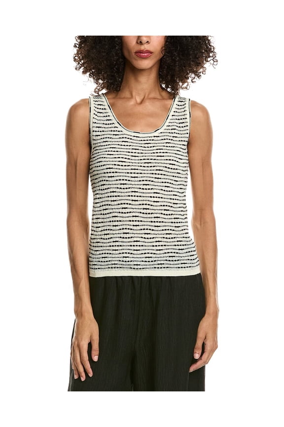 womens  Scoop Neck Tank Top, s, White